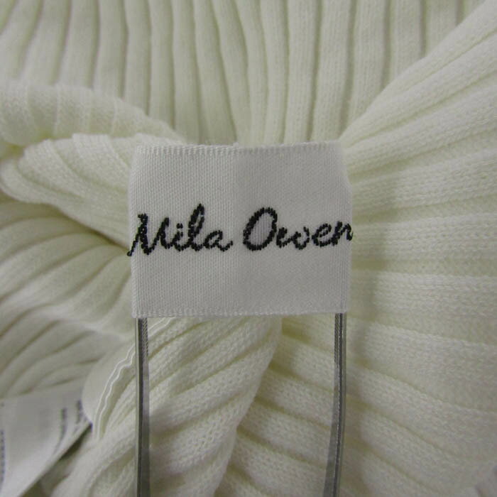 ミラオーウェン ニット トップス 五分袖 ボートネック リブ セーター レディース 1サイズ ホワイト Mila Owen 【中古】 thumbs-up-13081009 Thumbs-up サンプル画像3