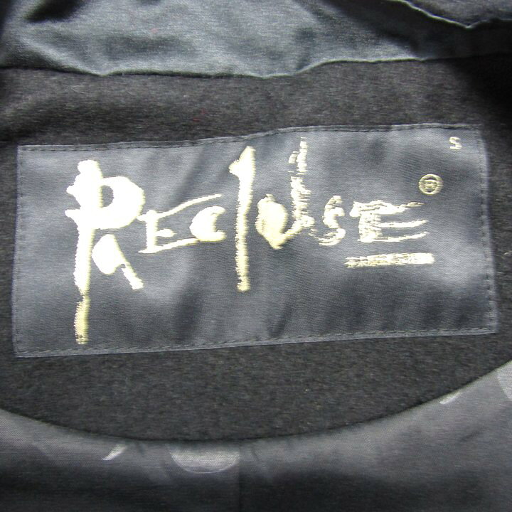 リクルース ベスト ジャケット アウター ジレ チャイナ風 レディース Sサイズ 黒×...