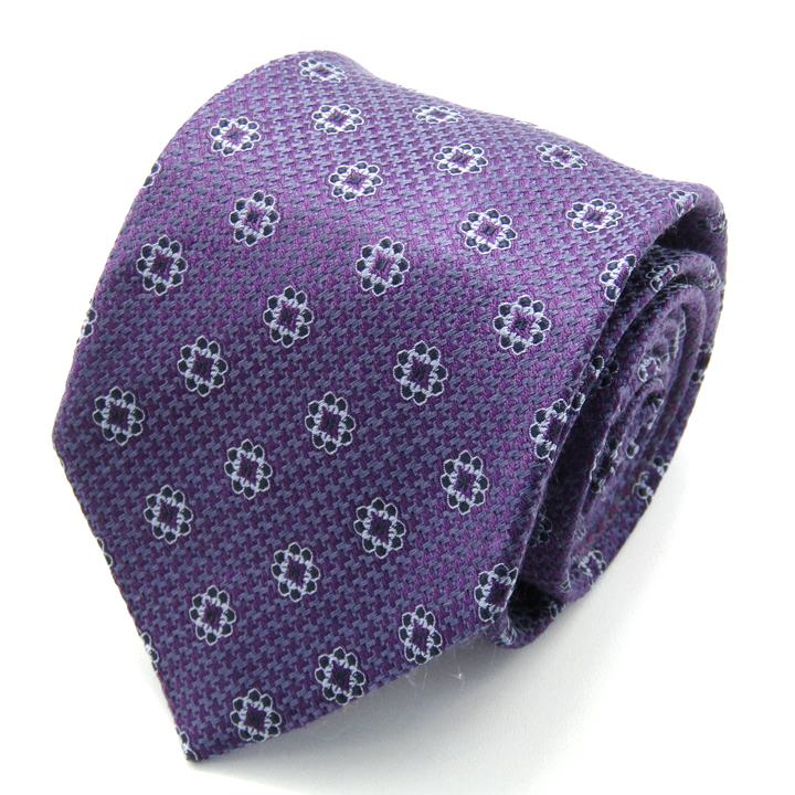 Ermenegildo Zegna - エルメネジルドゼニア ブランド ネクタイ ドット柄 シルク イタリア製 PO メンズ パープル Ermenegildo Zegna 【中古】