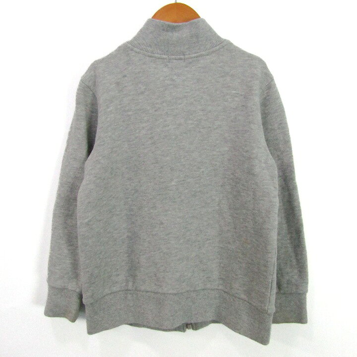 Thumbs-upのミキハウス スウェット トレーナー ジップアップ トップス 女の子 キッズ 男の子用 120サイズ グレー MIKIHOUSE 【中古】｜アングル2