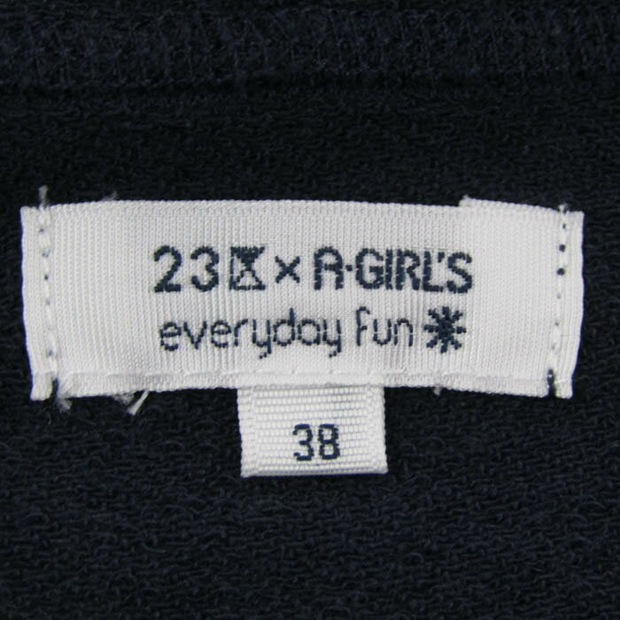 ニジュウサンク パーカー 長袖 ×A-GIRL'S コットン ブランド トップス レディース 38サイズ ネイビー 23区 【中古】 thumbs-up-13085185 Thumbs-up サンプル画像3