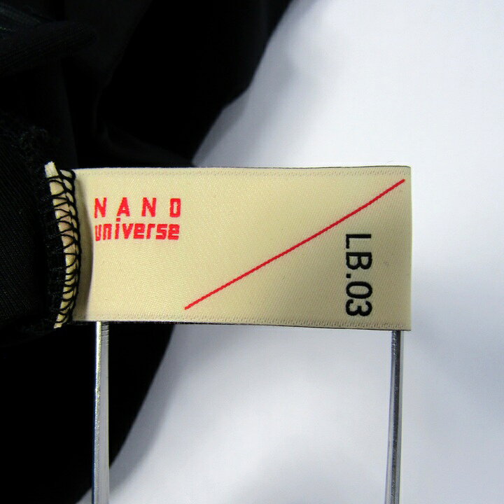 ナノユニバース ロングパンツ 未使用 ストレッチ タック ブランド ボトムス 黒 レディース Mサイズ ブラック nano universe 【中古】 thumbs-up-13085239 Thumbs-up サンプル画像3
