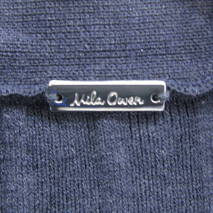 ミラオーウェン ロングカーディガン トップス 長袖 リブ シルク混 レディース ネイビー Mila Owen 【中古】 thumbs-up-13085659 Thumbs-up サンプル画像3