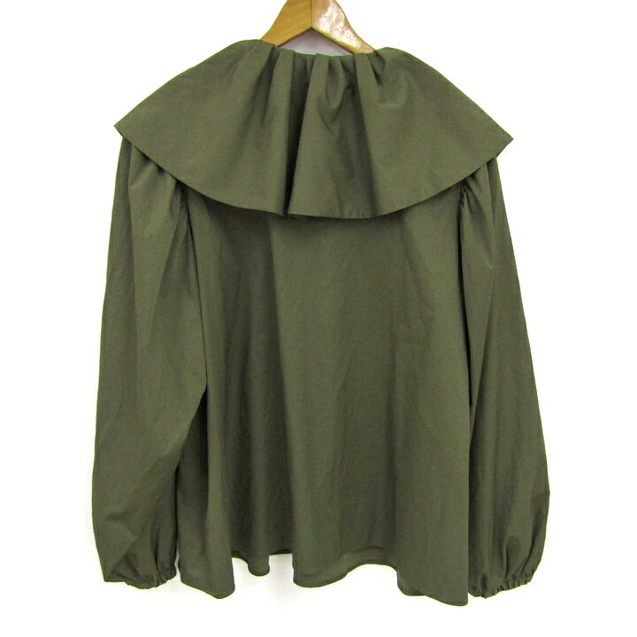 ミラオーウェン ブラウス シャツ 長袖 ストレッチ ブランド トップス レディース 1サイズ カーキ Mila Owen 【中古】 thumbs-up-13086048 Thumbs-up サンプル画像2