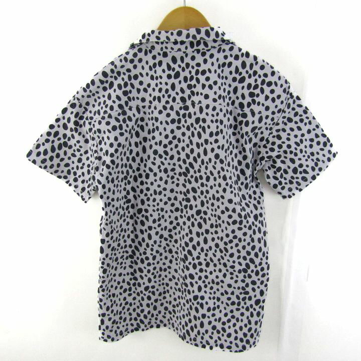 Thumbs-upのキャンプ7 半袖シャツ ストレッチ トップス 白 黒 キッズ 男の子用 150サイズ ホワイト×ブラック CAMP7 【中古】｜アングル2