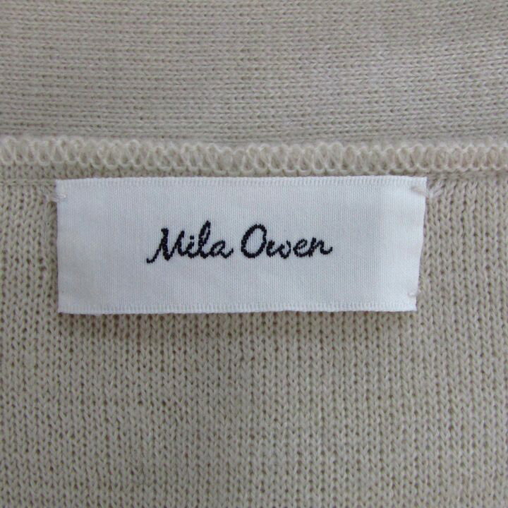 ミラオーウェン ニットコート ロングカーディガン アウター レディース Fサイズ ベージュ Mila Owen 【中古】 thumbs-up-13087727 Thumbs-up サンプル画像3