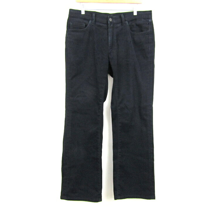 ビッグジョン デニムパンツ ボトムス ストレッチ ジーンズ 日本製 メンズ 34サイズ ブラック BIG JOHN 【中古】