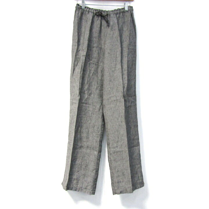 Cropped Pants - ノイバンシュタイン イージーパンツ ボトムス リネン センタープレス レディース 9サイズ グレー NOIVAN-STEIN 【中古】