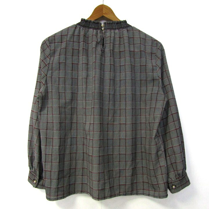 【3000円以上購入で50％OFFクーポン 8/1 0:00〜8/3 23:59 】ロペピクニック ブラウス シャツ 長袖 チェック柄 トップス 黒白赤 レディース 40サイズ ブラック×ホワイト×レッド ROPE PICNIC 【中古】 thumbs-up-13091459 Thumbs-up サンプル画像2