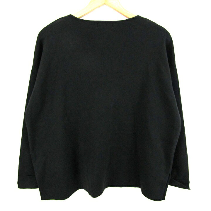 【39％OFFクーポン配布中 7/19 20:00〜7/26 01:59】ロペピクニック ニット 長袖 Vネック トップス レディース 38サイズ ブラック ROPE PICNIC 【中古】 thumbs-up-13092793 Thumbs-up サンプル画像2