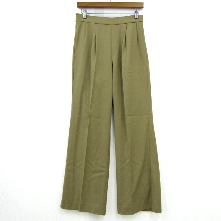 ミラオーウェン ワイドパンツ ボトムス ストレッチ ウール混 レディース ベージュ Mila Owen 【中古】 thumbs-up-13093198 Thumbs-up パッケージ画像