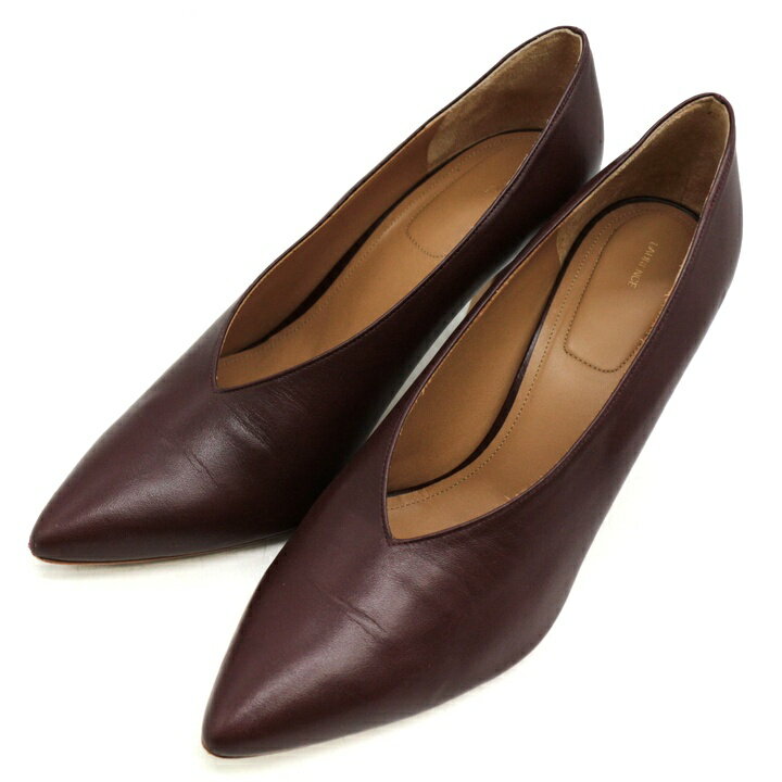 Shoes - 【39％OFFクーポン配布中】ロランス パンプス ポインテッドトゥ ハイヒール シューズ ブランド 靴 日本製 レディース 37.5サイズ 赤茶 LAURENCE 【中古】