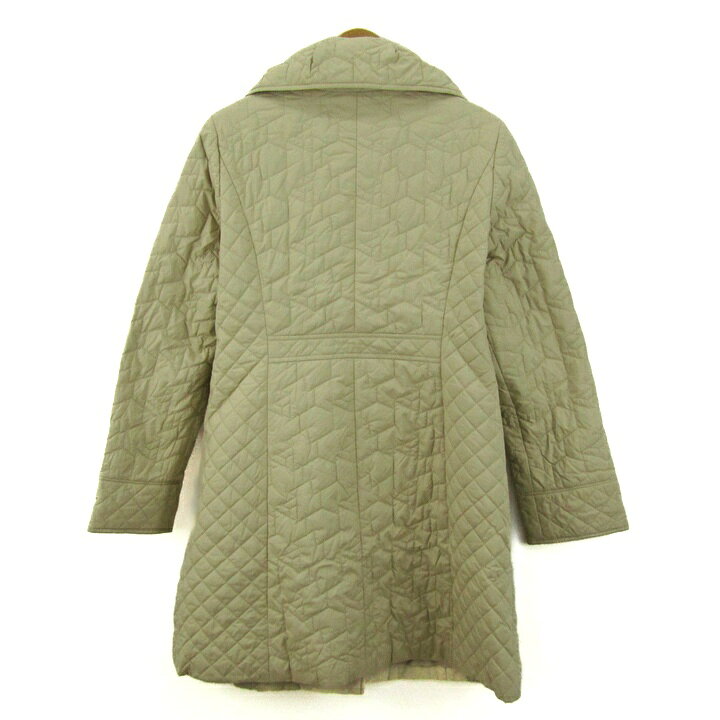 Rakuten - 【39％OFFクーポン配布中】レリアン キルティングコート 中綿 アウター レディース 11サイズ ベージュ Leilian 【中古】