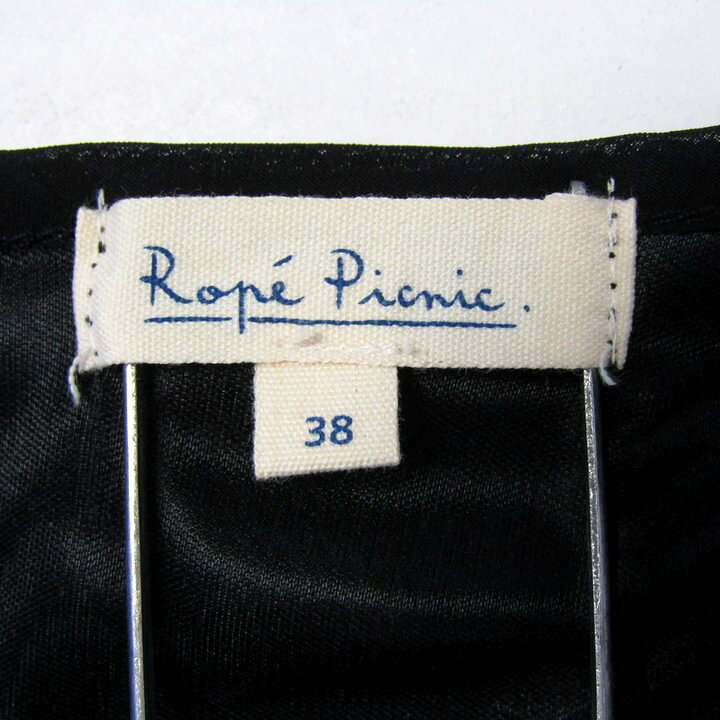 ロペピクニック ブラウス シャツ トップス プルオーバー 長袖 シアー レディース 38サイズ 黒×ゴールド ROPE PICNIC 【中古】 thumbs-up-13094137 Thumbs-up サンプル画像3