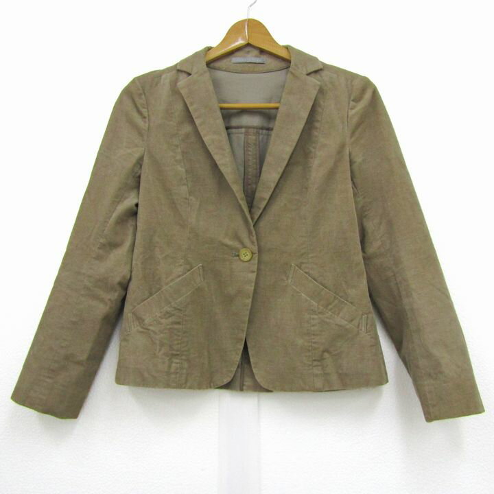 【50％OFFクーポン配布中】セオリーリュクス テーラードジャケット アウター ストレッチ 日本製 レディース 40サイズ ベージュ theory luxe 【中古】