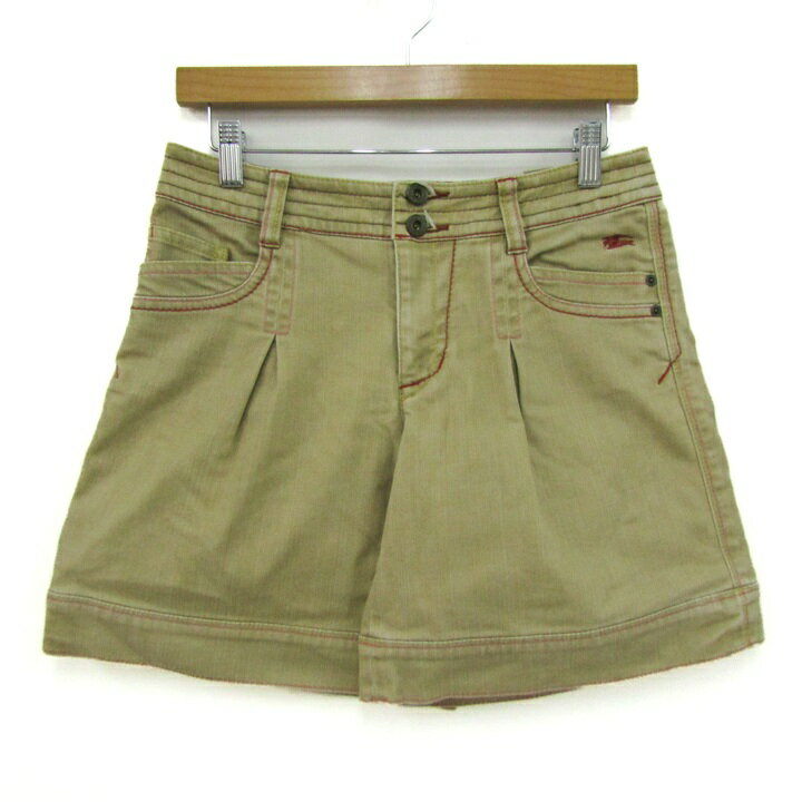 バーバリーブルーレーベル ショートパンツ ノバ ストレッチ ブランド ボトムス レディース 25サイズ ベージュ BURBERRY BLUE LABEL 【中古】