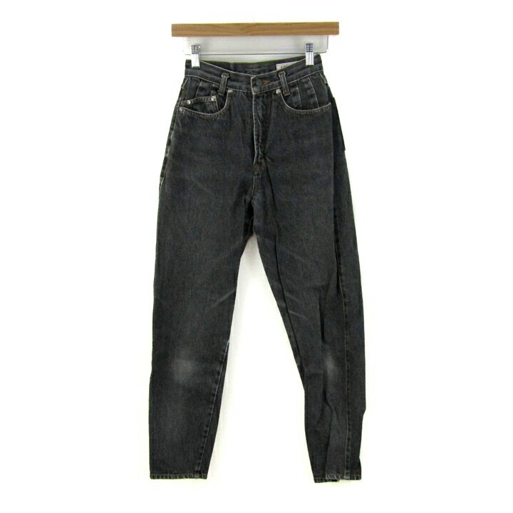 Capri Pants - バルマン デニムパンツ ジーンズ ジーパン コットン100% ボトムス レディース ウエスト60サイズ グレー VALMAN 【中古】