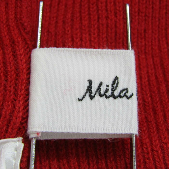 ミラオーウェン ニット 長袖 クルーネック ウール混 トップス レディース Oサイズ レッド Mila Owen 【中古】 thumbs-up-13095349 Thumbs-up サンプル画像3
