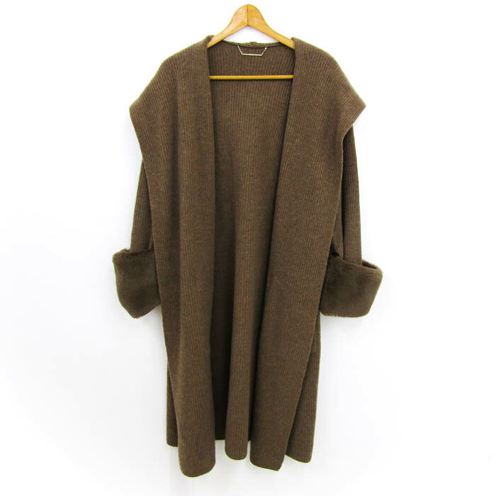 ミラオーウェン ニットコート ガウンコート ブランド アウター レディース 1サイズ ベージュ Mila Owen 【中古】 thumbs-up-13095445 Thumbs-up パッケージ画像