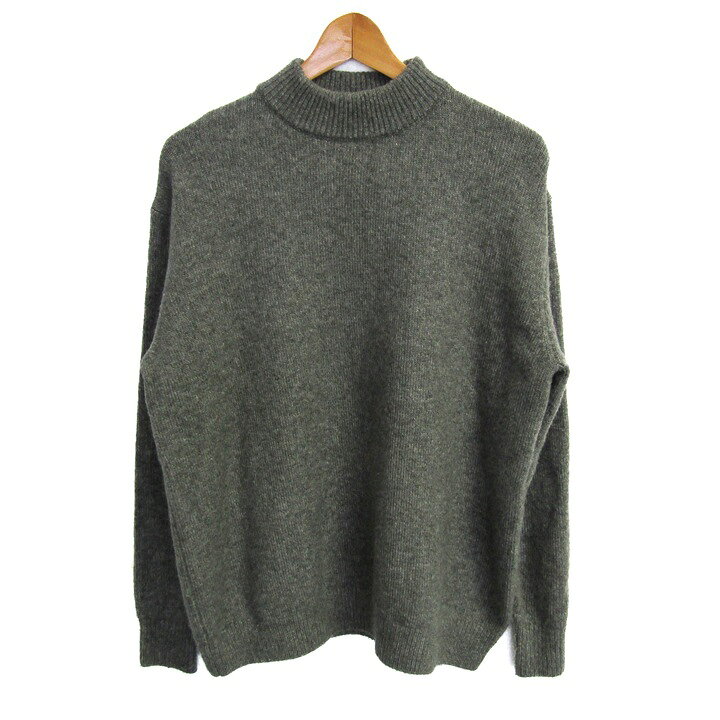 樂天商城 - アーバンリサーチ ニット セーター 長袖 ウール混 ストレッチ トップス メンズ Mサイズ グレー URBAN RESEARCH 【中古】