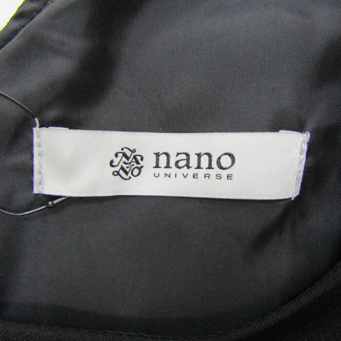 ナノユニバース Iラインタックワンピース トップス ノースリーブ 未使用品 レディース 38サイズ ブラック nano universe 【中古】 thumbs-up-13095912 Thumbs-up サンプル画像3