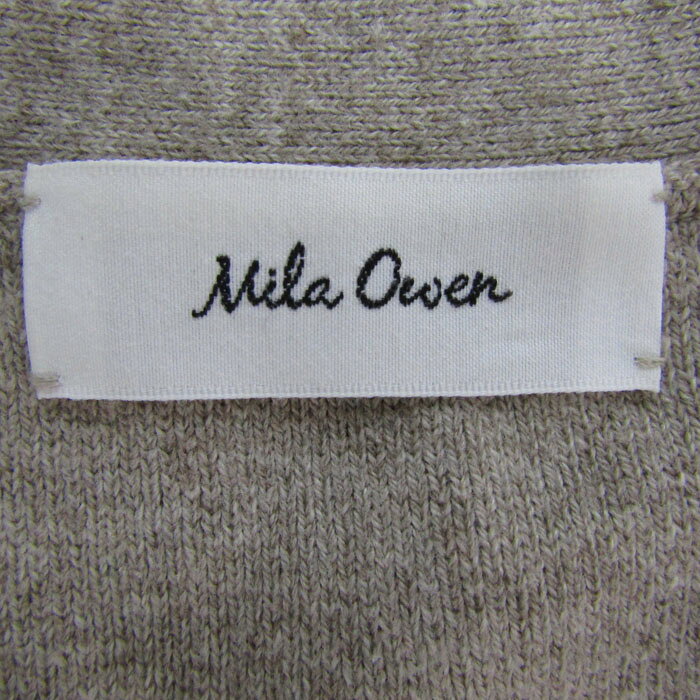 ミラオーウェン カーディガン トップス 長袖 Vネック レディース 1サイズ ブラウン Mila Owen 【中古】 thumbs-up-13095947 Thumbs-up サンプル画像3