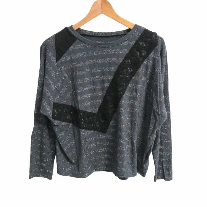 樂天商城 - ディ・ダヴル・トゥアール 長袖Tシャツ ストレッチ ブランド トップス レディース 40サイズ パープル Dw2R 【中古】
