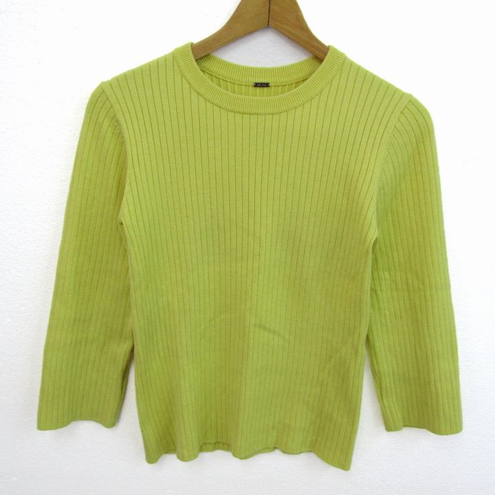 ミラオーウェン セーター トップス 七分袖 リブニット カシミヤ混 レディース イエロー Mila Owen 【中古】 thumbs-up-13097097 Thumbs-up パッケージ画像
