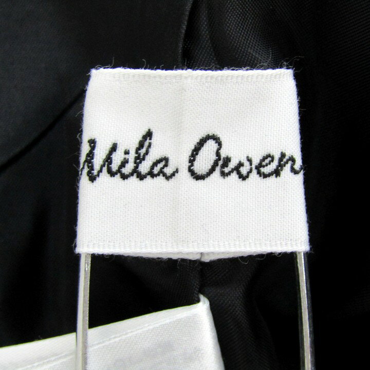 ミラオーウェン クロップドパンツ ボトムス テーパード ストレッチ レディース ブラック Mila Owen 【中古】 thumbs-up-13097123 Thumbs-up サンプル画像3