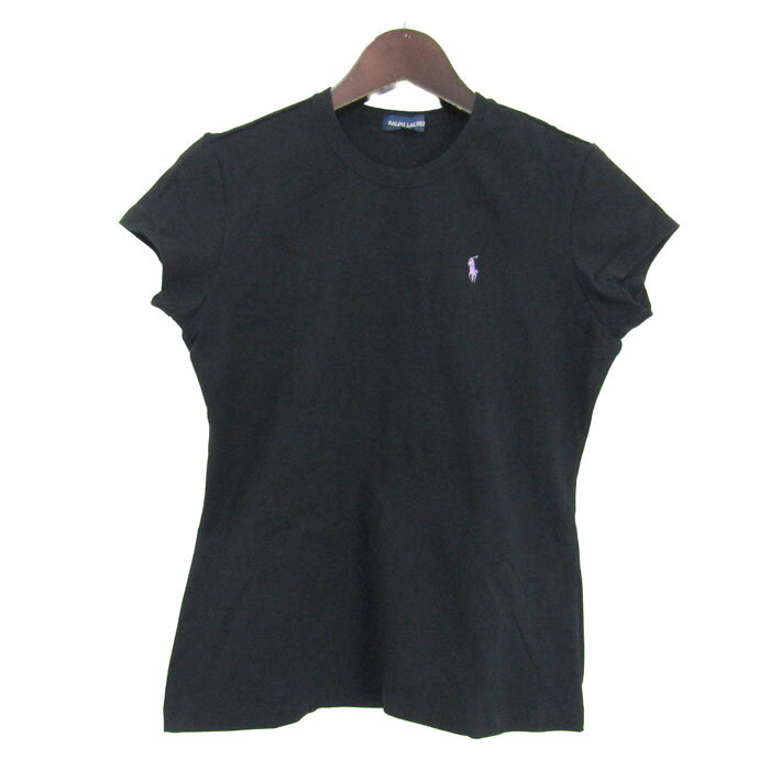 Rakuten - ラルフローレン 半袖Tシャツ ポニーロゴ トップス キッズ 女の子用 160サイズ ブラック RALPH LAUREN 【中古】