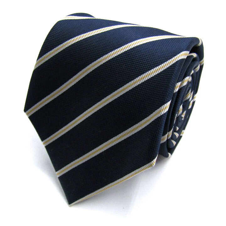 樂天商城 - メンズクラブ ネクタイ ブランド 総柄 ストライプ柄 シルク PO メンズ ネイビー men's club 【中古】