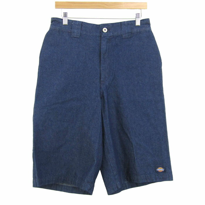 ディッキーズ デニムショートパンツ ハーフパンツ コットン100% ブランド ボトムス メンズ 32サイズ ブルー Dickies 【中古】