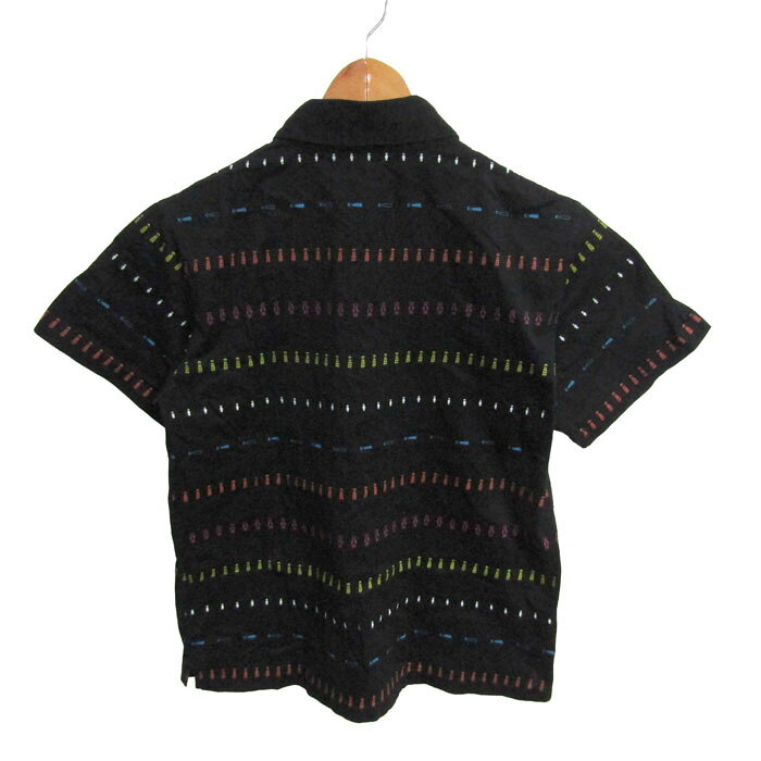 Thumbs-upのピッコーネクラブ ポロシャツ トップス 半袖 コットン ゴルフウエア レディース 2サイズ ブラック Picone Club 【中古】｜アングル2