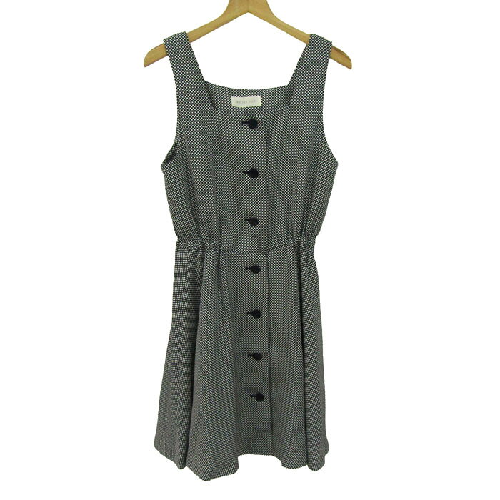 樂天商城 - メイソングレイ ワンピース トップス ノースリーブ ドット柄 レディース Mサイズ 白×黒 MAYSON GREY 【中古】