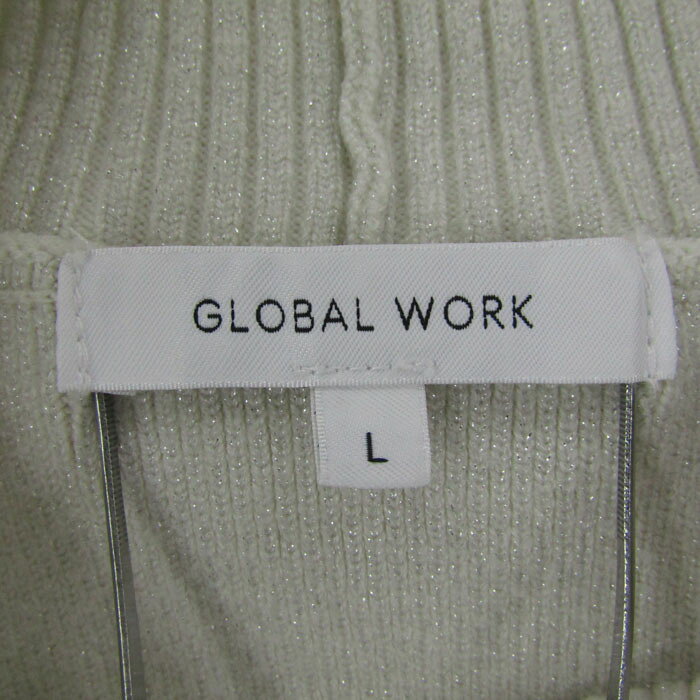 グローバルワーク セーター トップス 長袖 ハイネック ラメ ニット レディース Lサイズ ホワイト GLOBAL WORK 【中古】 thumbs-up-13099437 Thumbs-up サンプル画像3