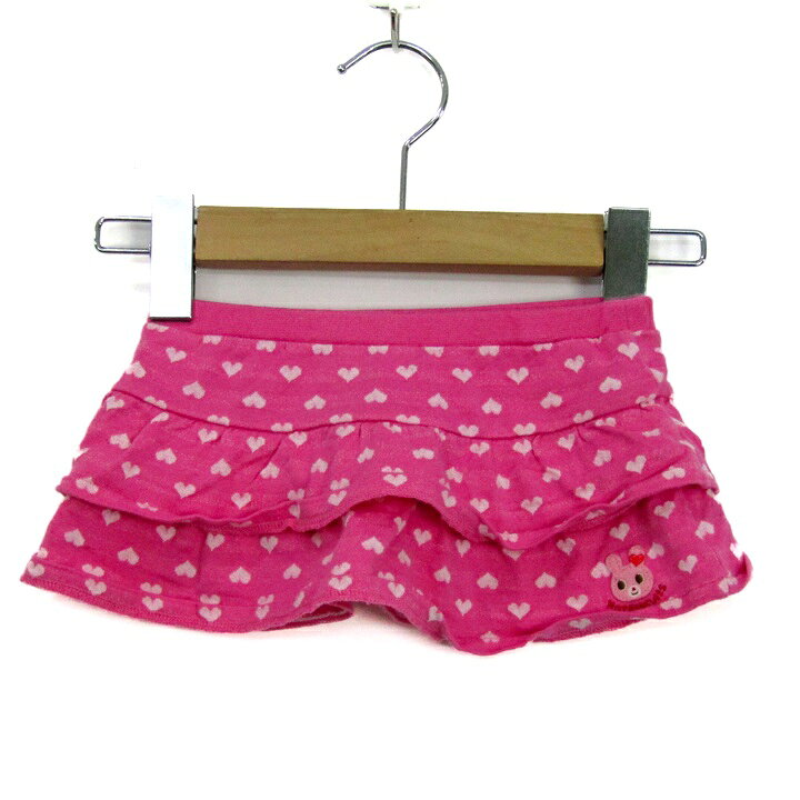 ミキハウス スカート コットン ホットビスケッツ ブランド ボトムス ベビー 女の子用 80サイズ ピンク MIKIHOUSE 