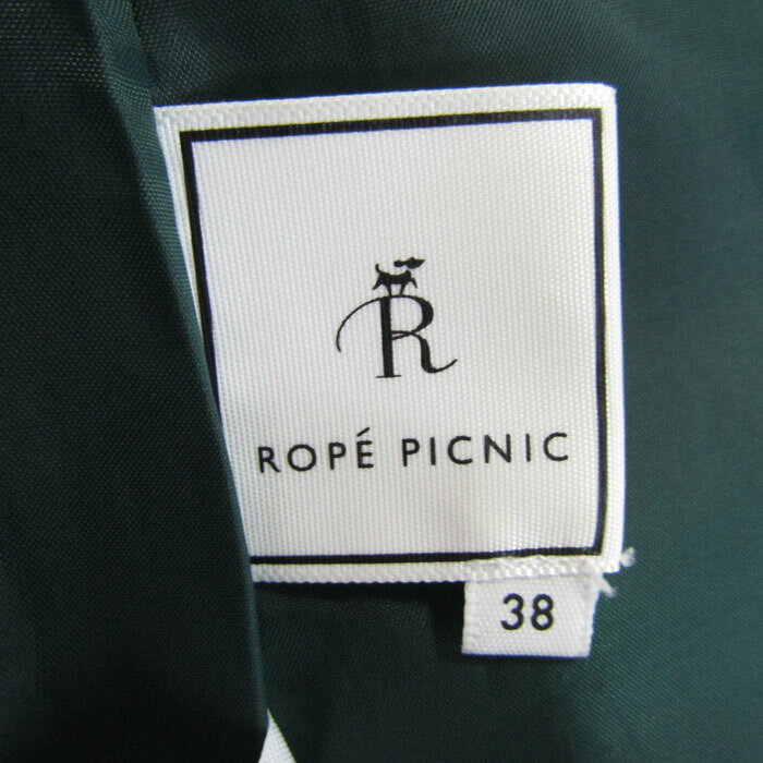 ロペピクニック ノースリーブワンピース 花柄 トップス レディース 38サイズ グリーン×ピンク ROPE PICNIC 【中古】 thumbs-up-13101035 Thumbs-up サンプル画像3