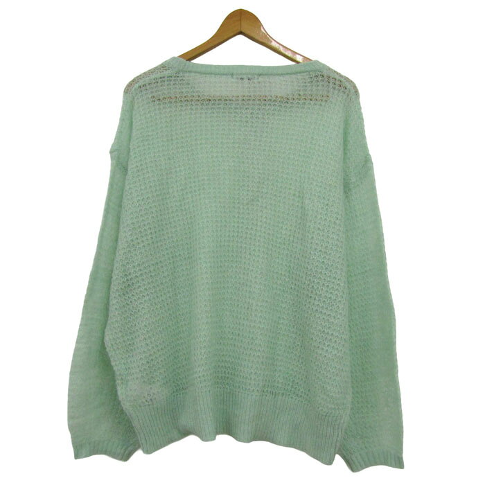 【楽天スーパーSALE 50％OFF】グローバルワーク ニット トップス 長袖 透かし編み セーター レディース Lサイズ グリーン GLOBAL WORK 【中古】 thumbs-up-13102658 Thumbs-up サンプル画像2