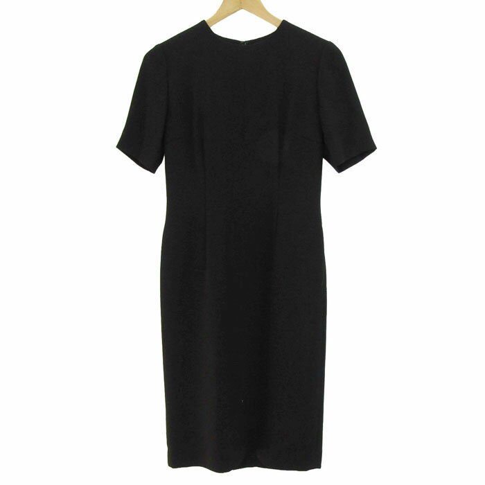 ミッシェルクラン ノワール ワンピース トップス 半袖 フォーマル レディース 9サイズ ブラック MICHEL KLEIN Noire 【中古】