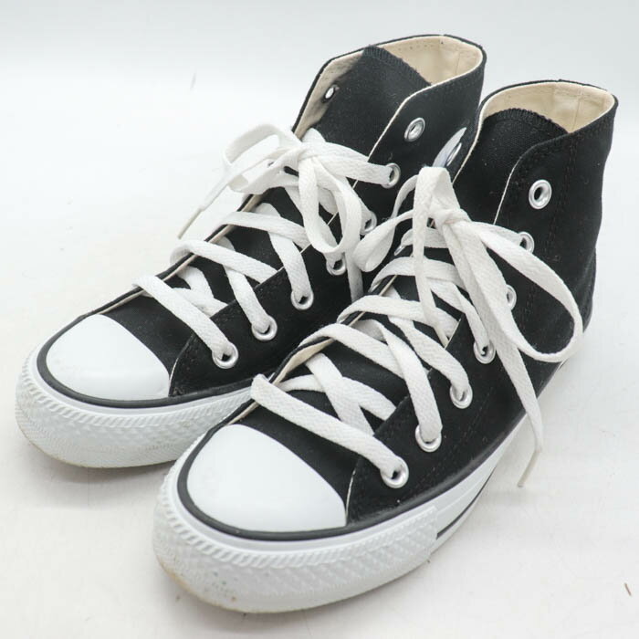 コンバース スニーカー ハイカット シューズ 靴 黒 レディース 23.5サイズ ブラック CONVERSE 【中古】