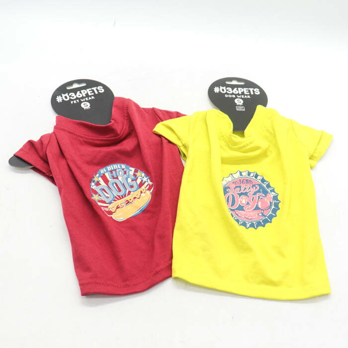 オーサムストア 小型犬用Tシャツ 2点セット 未使用 ＃036PETS ペットウエア まとめて 【中古】