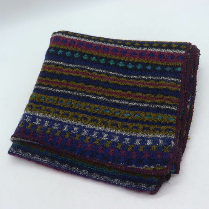 ミッソーニ マフラー ストール ブランド イタリア製 レディース ネイビー Missoni 【中古】