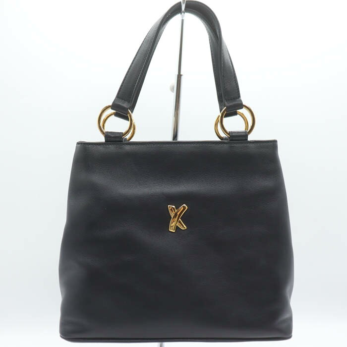 Paloma Picasso バイカラー ショルダーバッグ ブラック h537 Paloma 