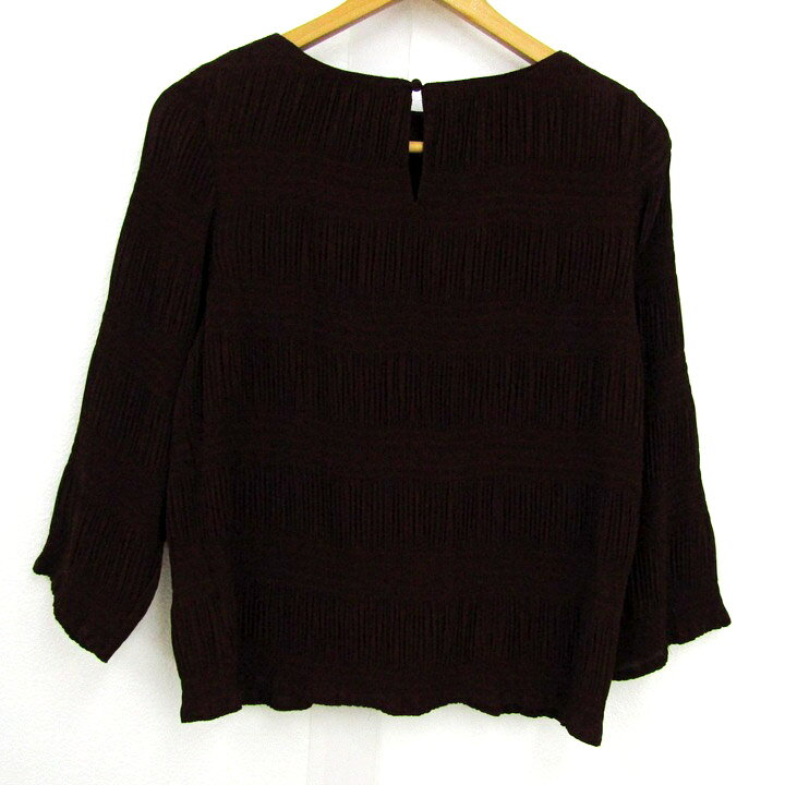 【39％OFFクーポン配布中 10/4 20:00〜10/9 01:59】ロペピクニック シャーリングブラウス シャツ トップス 七分袖 レディース 40サイズ ワインレッド ROPE PICNIC 【中古】 thumbs-up-13116429 Thumbs-up サンプル画像2