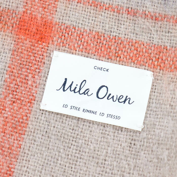 ミラオーウェン ストール マフラー チェック柄 ブランド レディース ONEサイズ ベージュ Mila Owen 【中古】 thumbs-up-13116475 Thumbs-up サンプル画像2