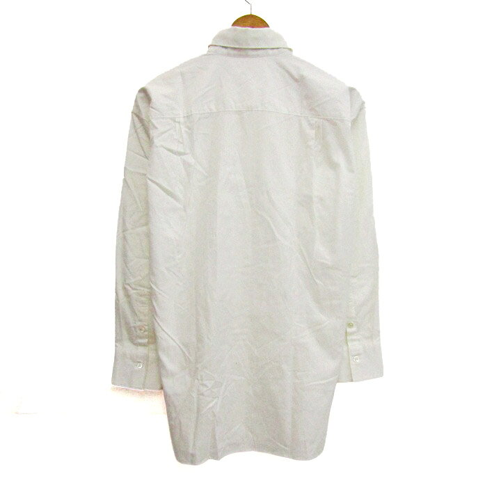 【39％OFFクーポン配布中 10/4 20:00〜10/9 01:59】ニジュウサンク 長袖シャツ トップス コットン ロング丈 レディース 40サイズ ホワイト 23区 【中古】 thumbs-up-13117243 Thumbs-up サンプル画像2