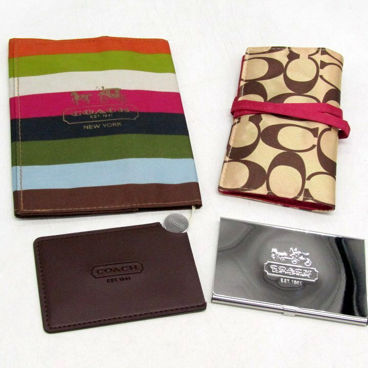 コーチ ブックカバー カードケースなど 4点セット ブランド 小物 まとめて レディース COACH 【中古】