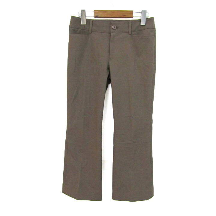 【39％OFFクーポン配布中 10/4 20:00〜10/9 01:59】ニジュウサンク パンツ スラックス ボトムス センタープレス ストレッチ レディース 38サイズ ブラウン 23区 【中古】 thumbs-up-13118998 Thumbs-up パッケージ画像