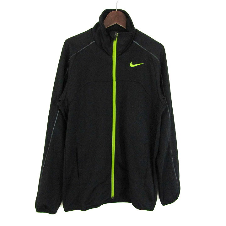 【39％OFFクーポン配布中 10/4 20:00〜10/9 01:59】ナイキ ジャージ トラックジャケット ドライフィット スポーツウエア アウター 黒 メンズ Sサイズ ブラック NIKE 【中古】