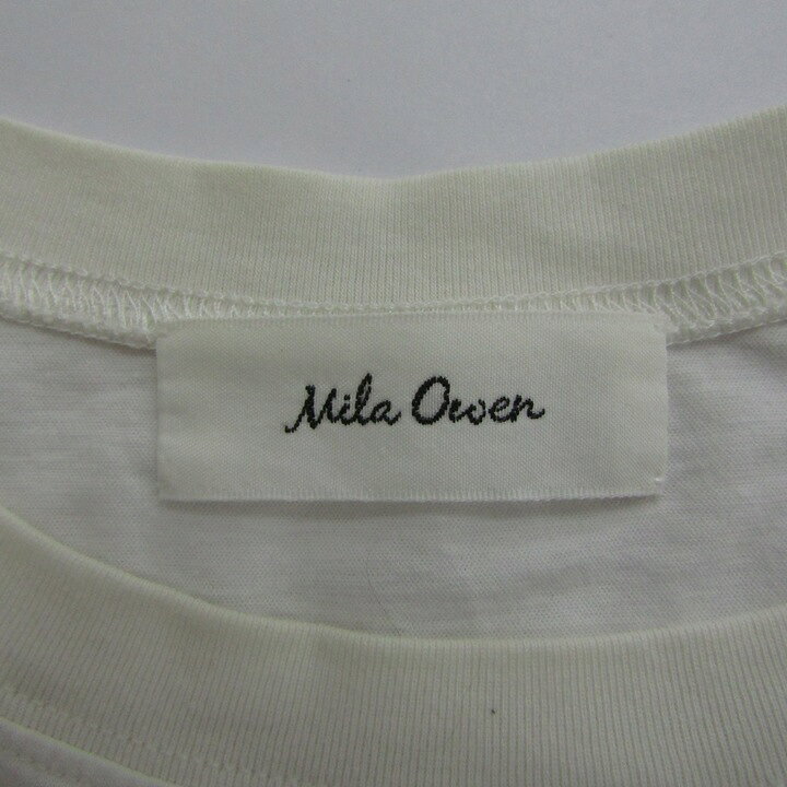 ミラオーウェン 半袖Tシャツ トップス 英字プリント レディース 1サイズ ホワイト Mila Owen 【中古】 thumbs-up-13119729 Thumbs-up サンプル画像3